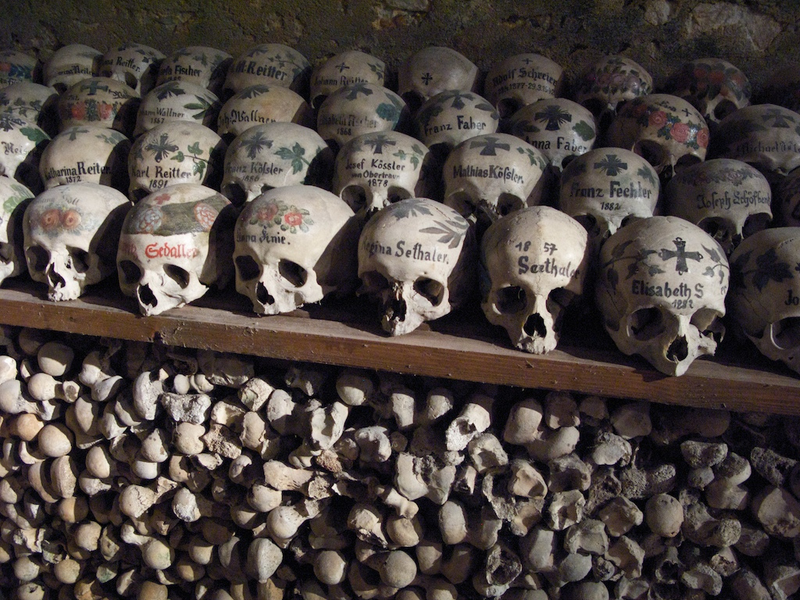 Illustration for article titled These Buildings Are Made with Skulls and Bones